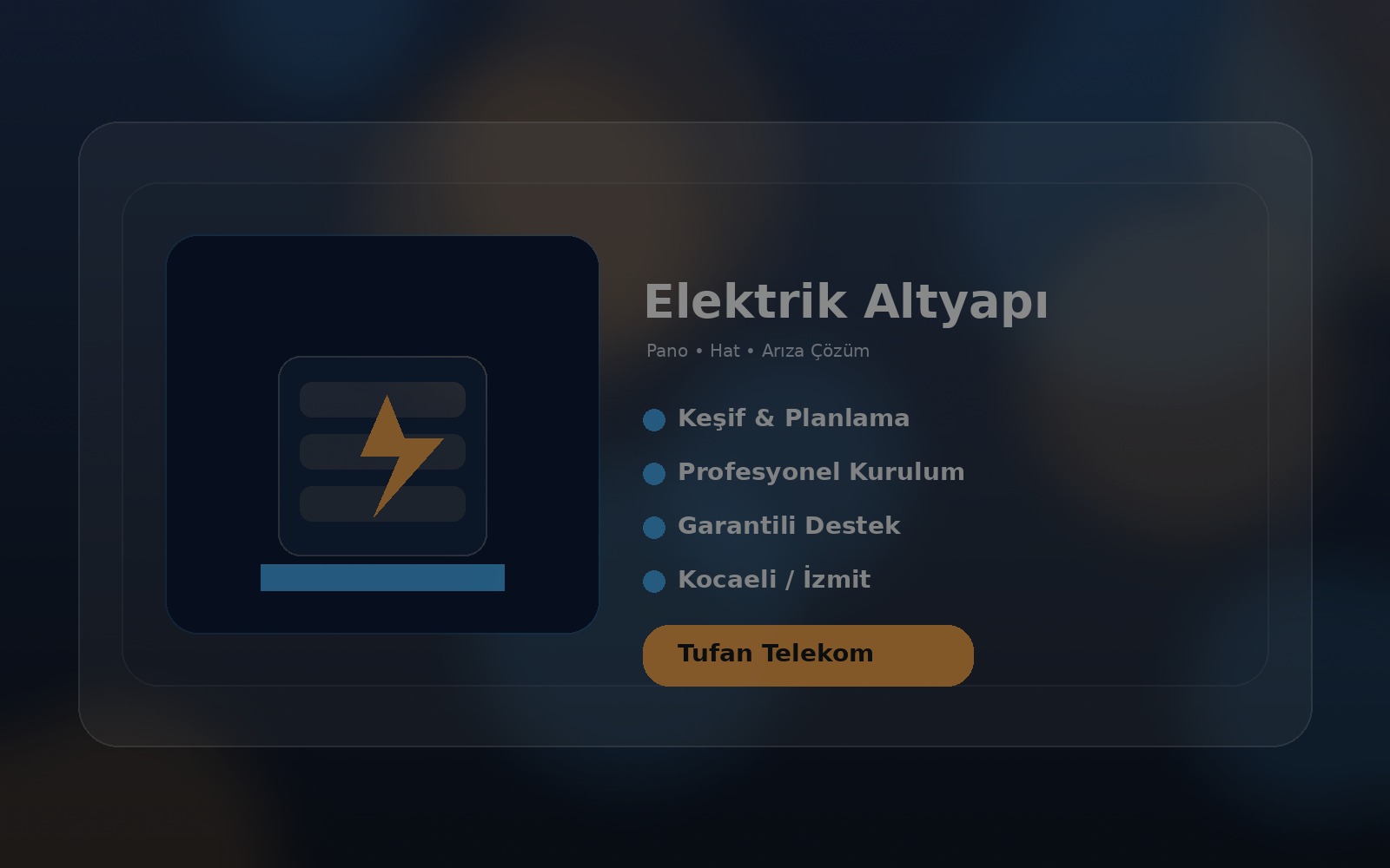 Elektrik Altyapı